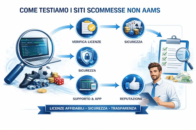 Come testiamo i siti scommesse non AAMS: metodologia e criteri di selezione