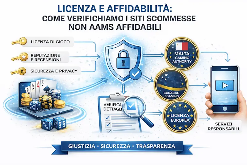 Licenza e affidabilità: come verifichiamo i siti scommesse non AAMS affidabili
