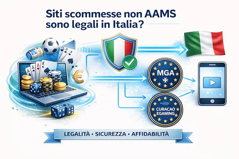 Siti scommesse non AAMS sono legali in Italia? Rischi e obblighi fiscali